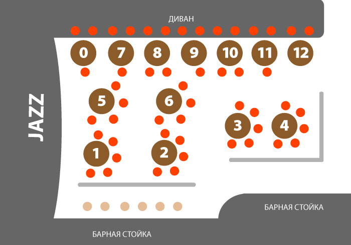 Академ джаз клуб схема зала