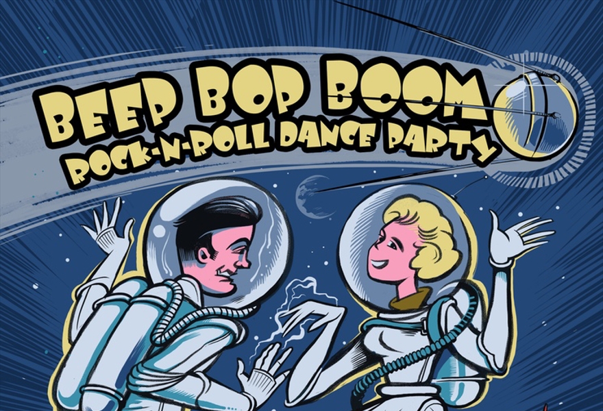Beep Bop Boom rock-n-roll dance party