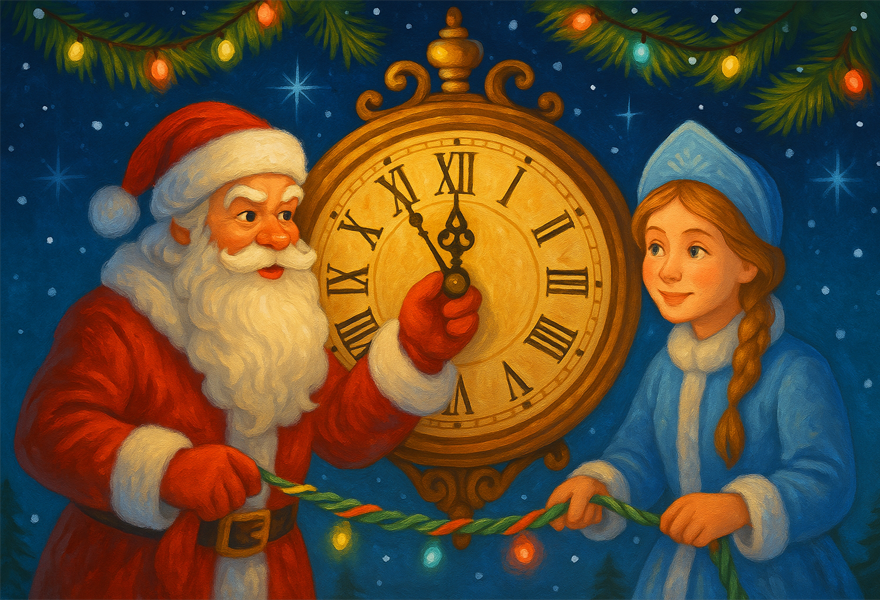 Новогоднее представление "Секрет старинных часов"
