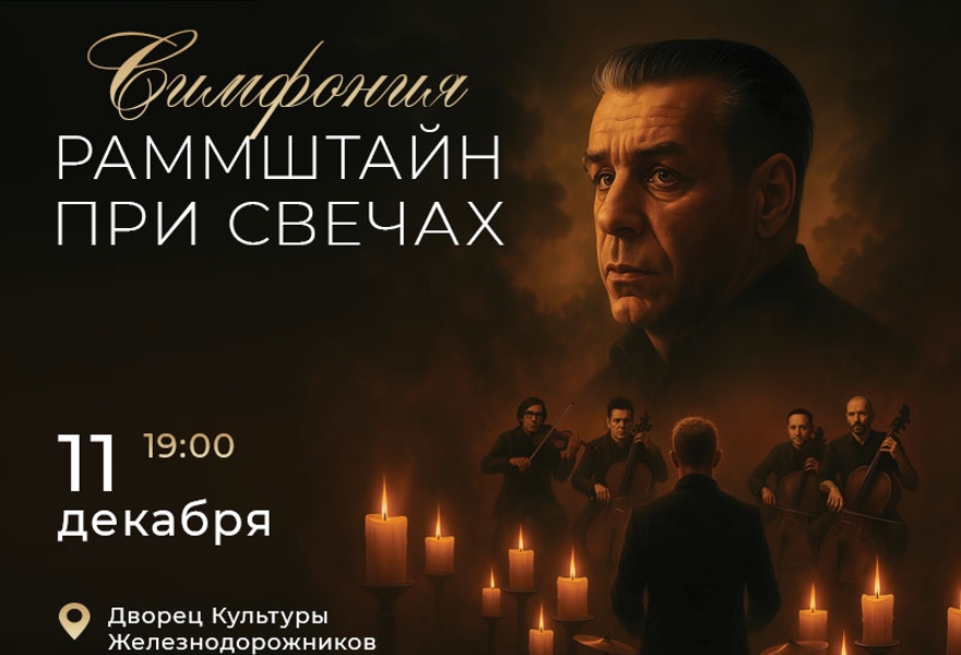 Симфония Раммштайн при свечах